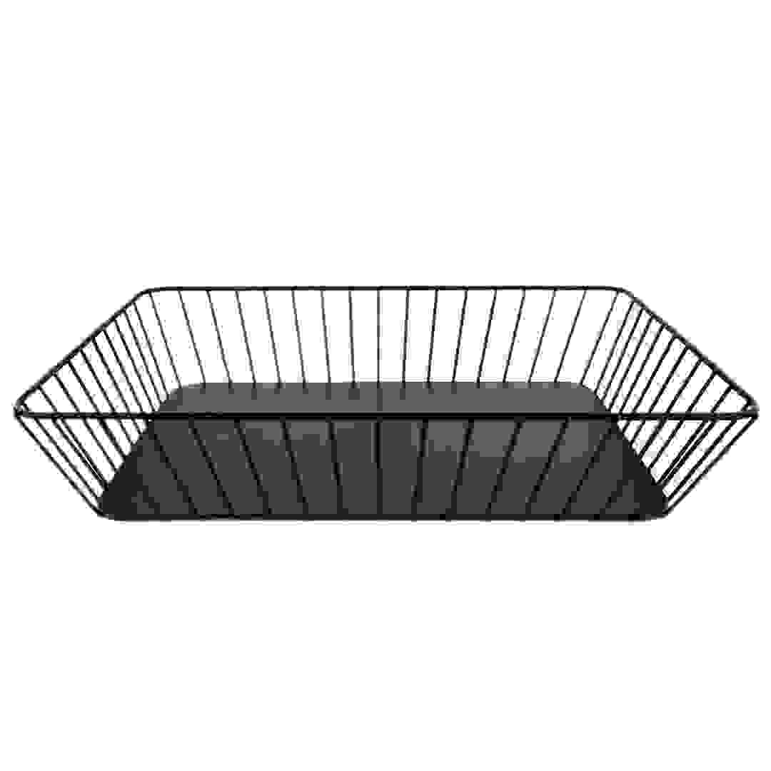 Living Accents Metal Wire Rectangular Storage Basket