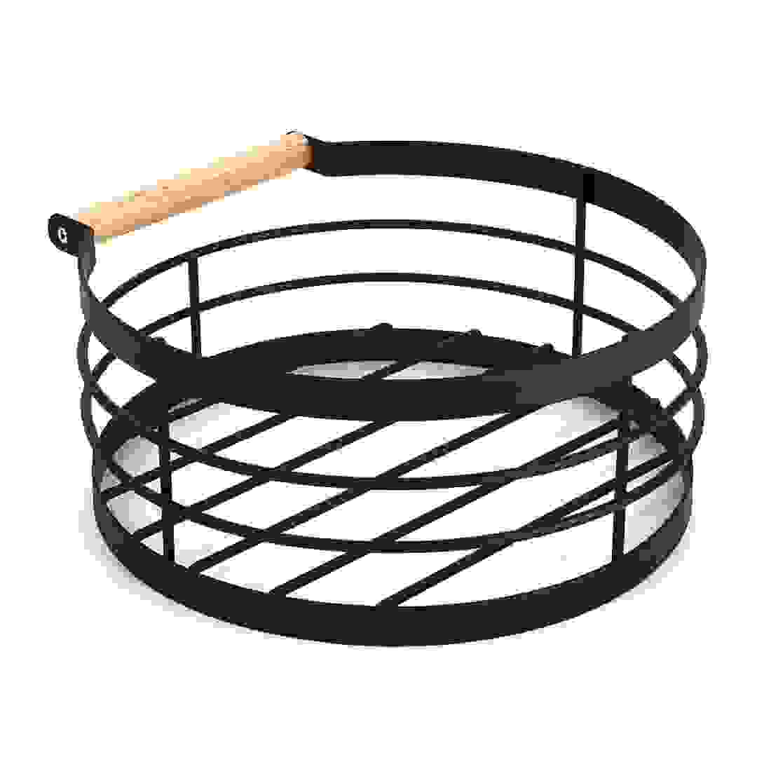 Living Accents Storage Basket W/ Wooden Handle, YS-11841P