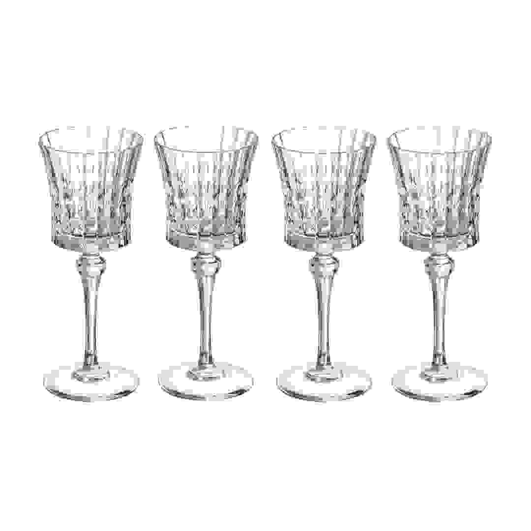 Cristal d'Arques Lady Diamond Stem Glass Cup Set (190 ml, 4 Pc.)