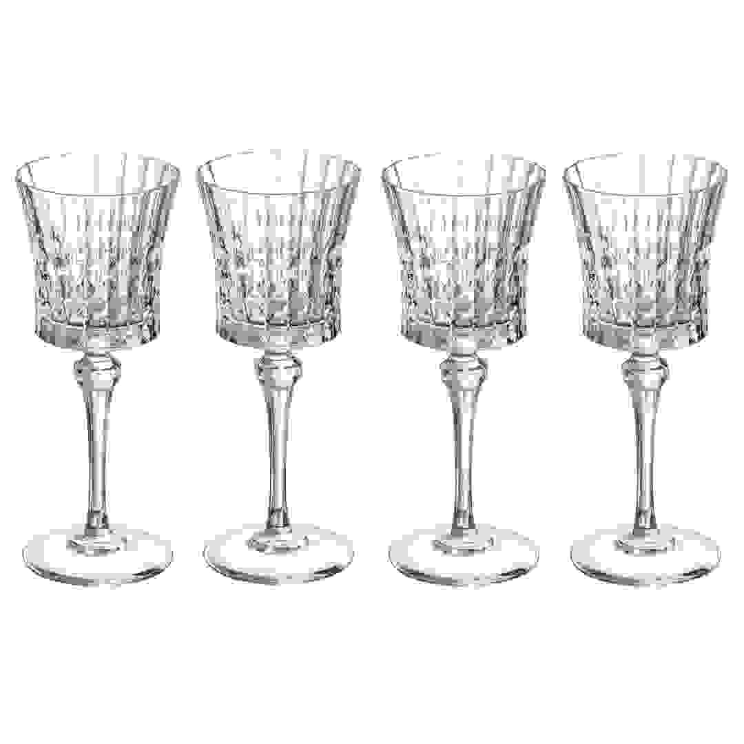 Cristal d'Arques Lady Diamond Stem Glass Cup Set (270 ml, 4 Pc.)