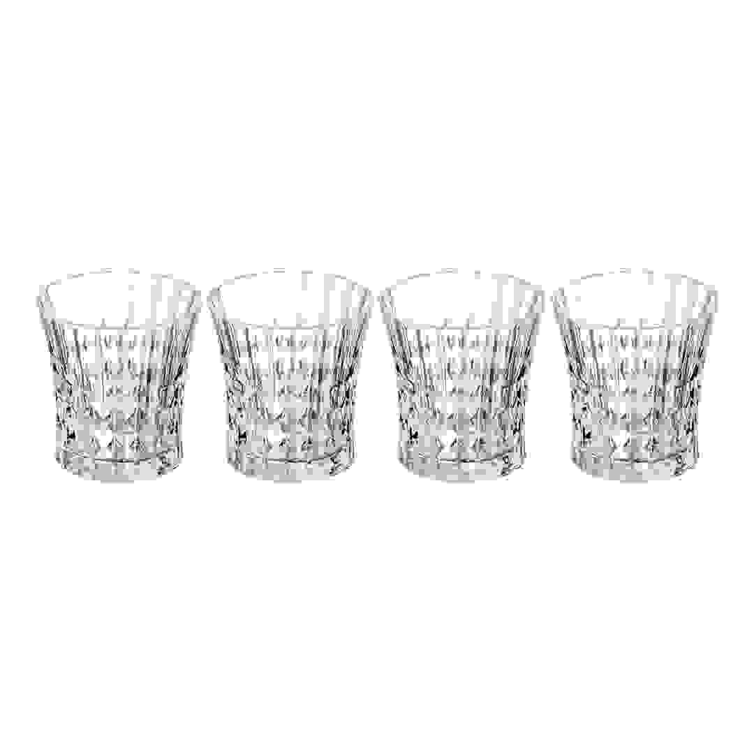 Cristal d'Arques Lady Diamond Tumbler Glass Cup Set (270, 4 Pc.)
