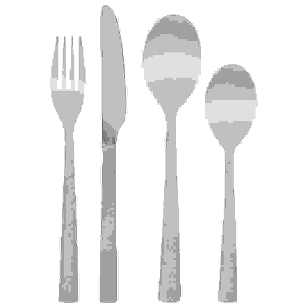 طقم أدوات مائدة ستانلس ستيل إس جي ليرة (24 قطعة)