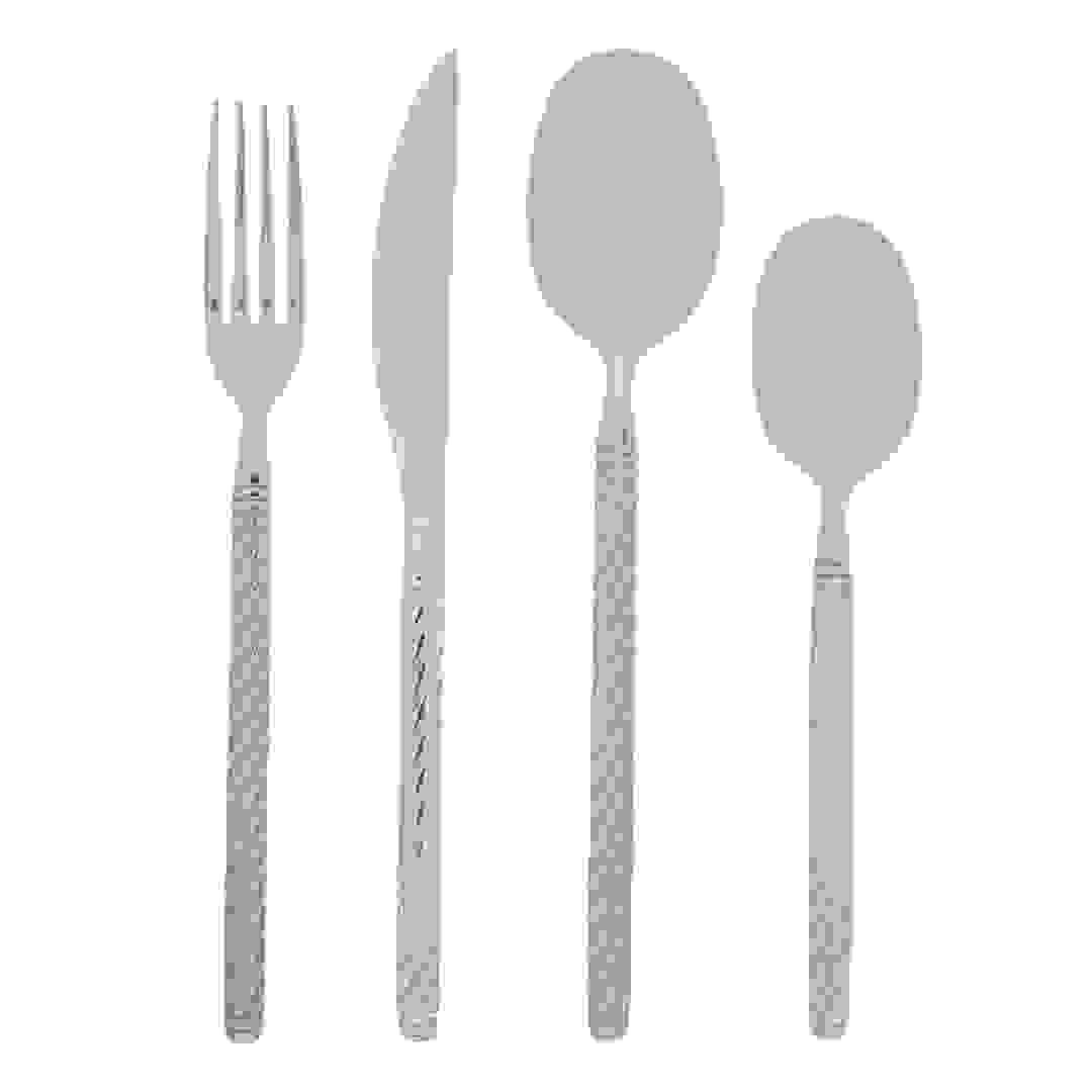 طقم أدوات مائدة حلزونية ستانلس ستيل إس جي شيارا (24 قطعة)