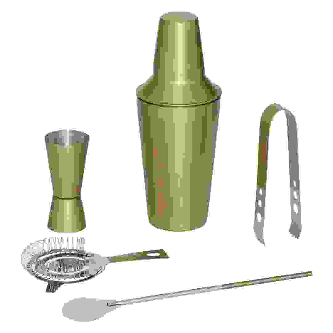 SG Stainless Steel Cocktail Set (5 .Pc, Gold)