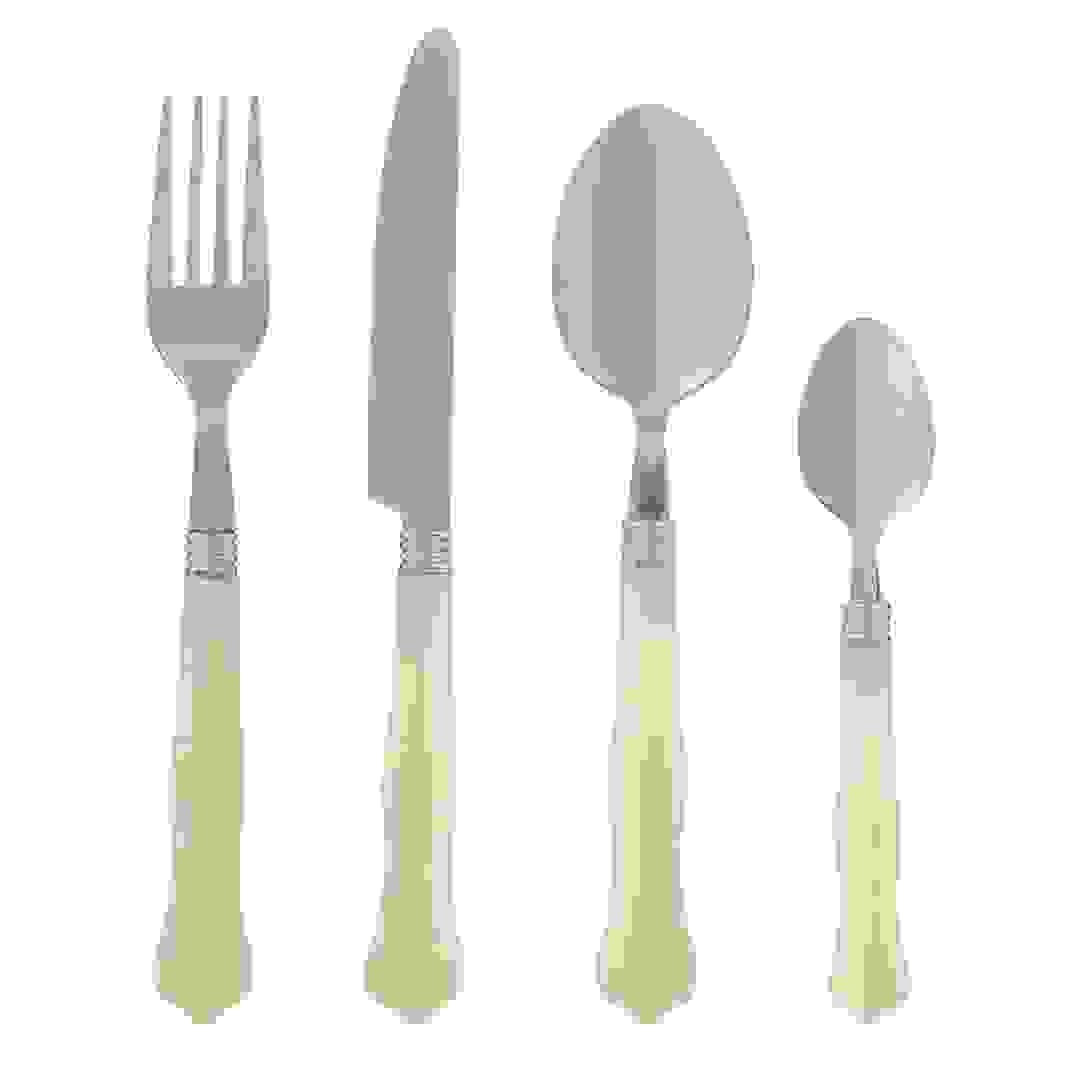 طقم أدوات مائدة ستانلس ستيل مع مقبض إس جي بيلي (24 قطعة)