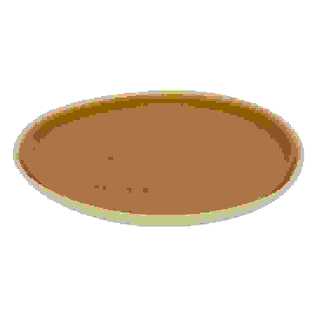 SG Wonja Earthenware Flat Plate (27 cm, Ochre)