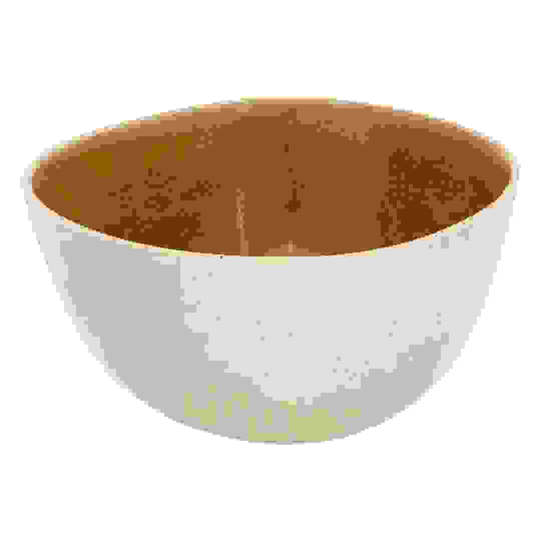 طبق سلطة خزف حجري إس جي ونجا (أصفر رملي، 26.2 سم)