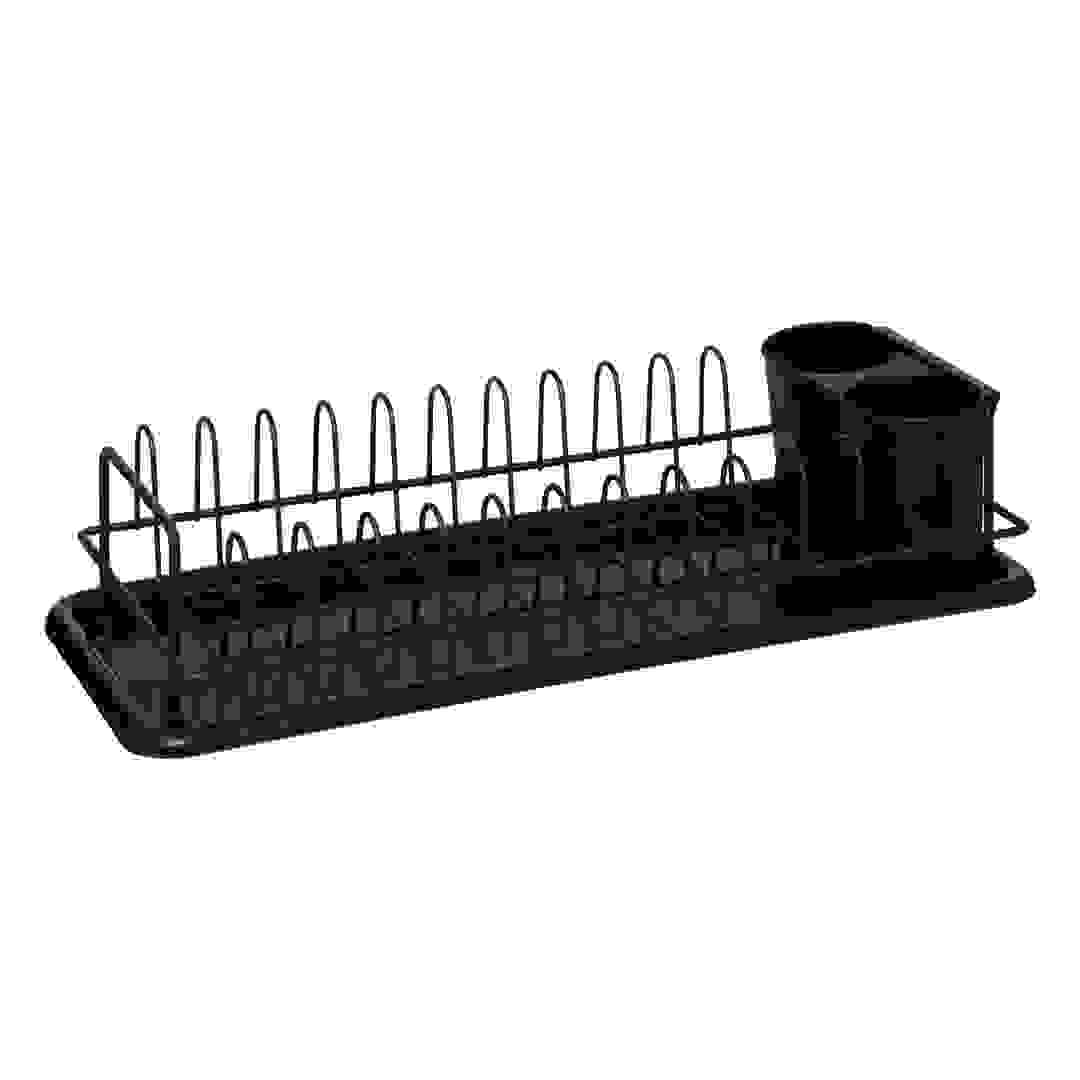 5Five 1-Tier Dish Rack (41.5 x 17 x 9.6 cm, Black)