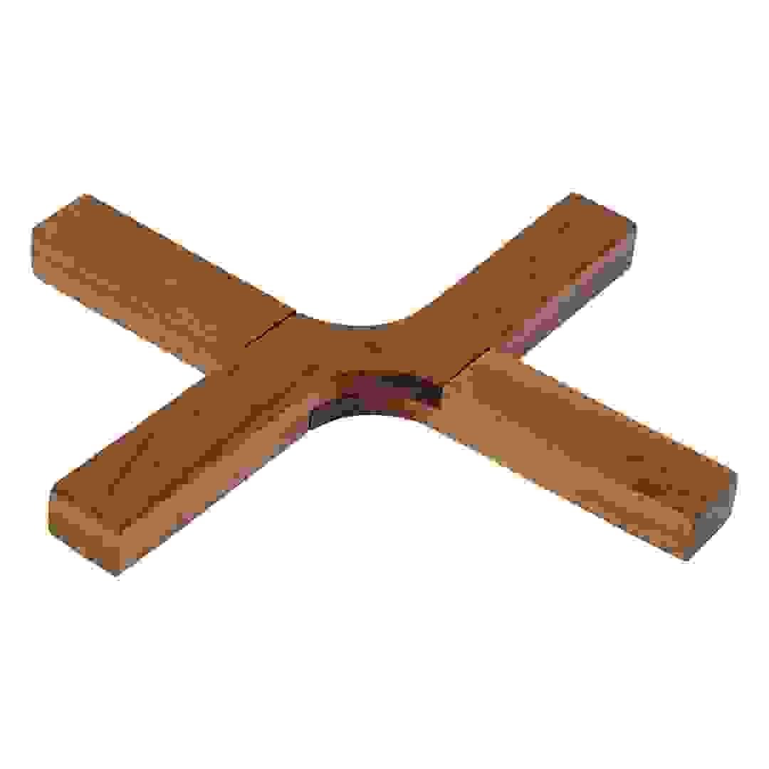 5Five Acacia Cross Trivet (21 cm)