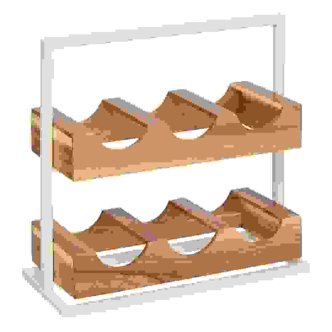 5Five Acacia 2-Tier Bottle Rack (36 x 15 x 35 cm)