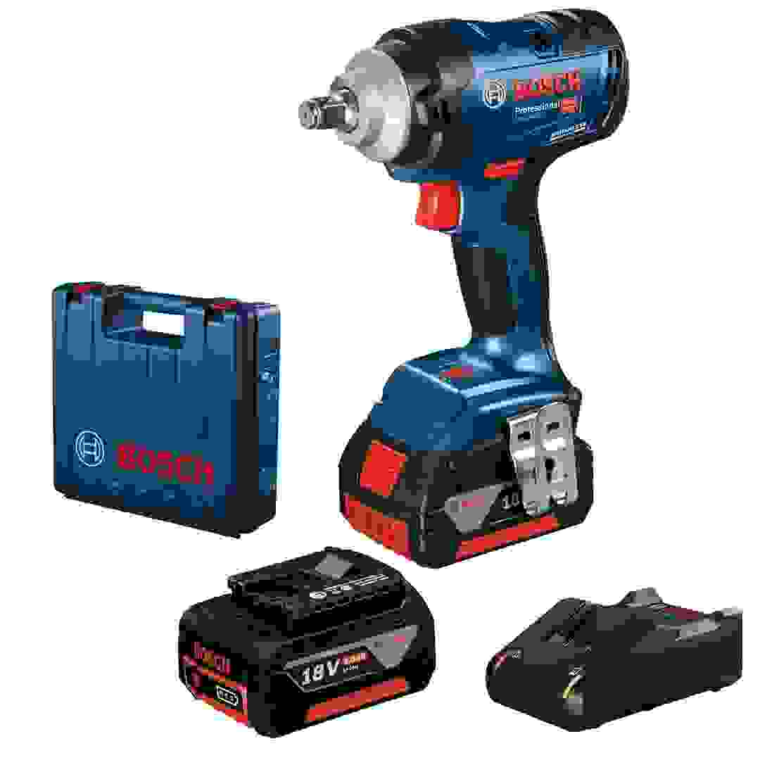 Bosch Cordeless Impact Wrench W/Battery & Charger, GDS 18V-400 (18 V)
