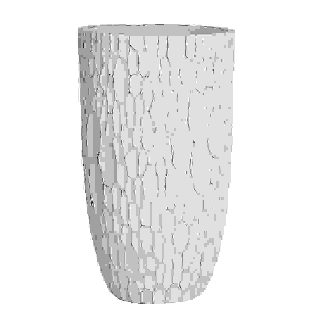 Lavender Fiber Clay Pot (42 cm, White)