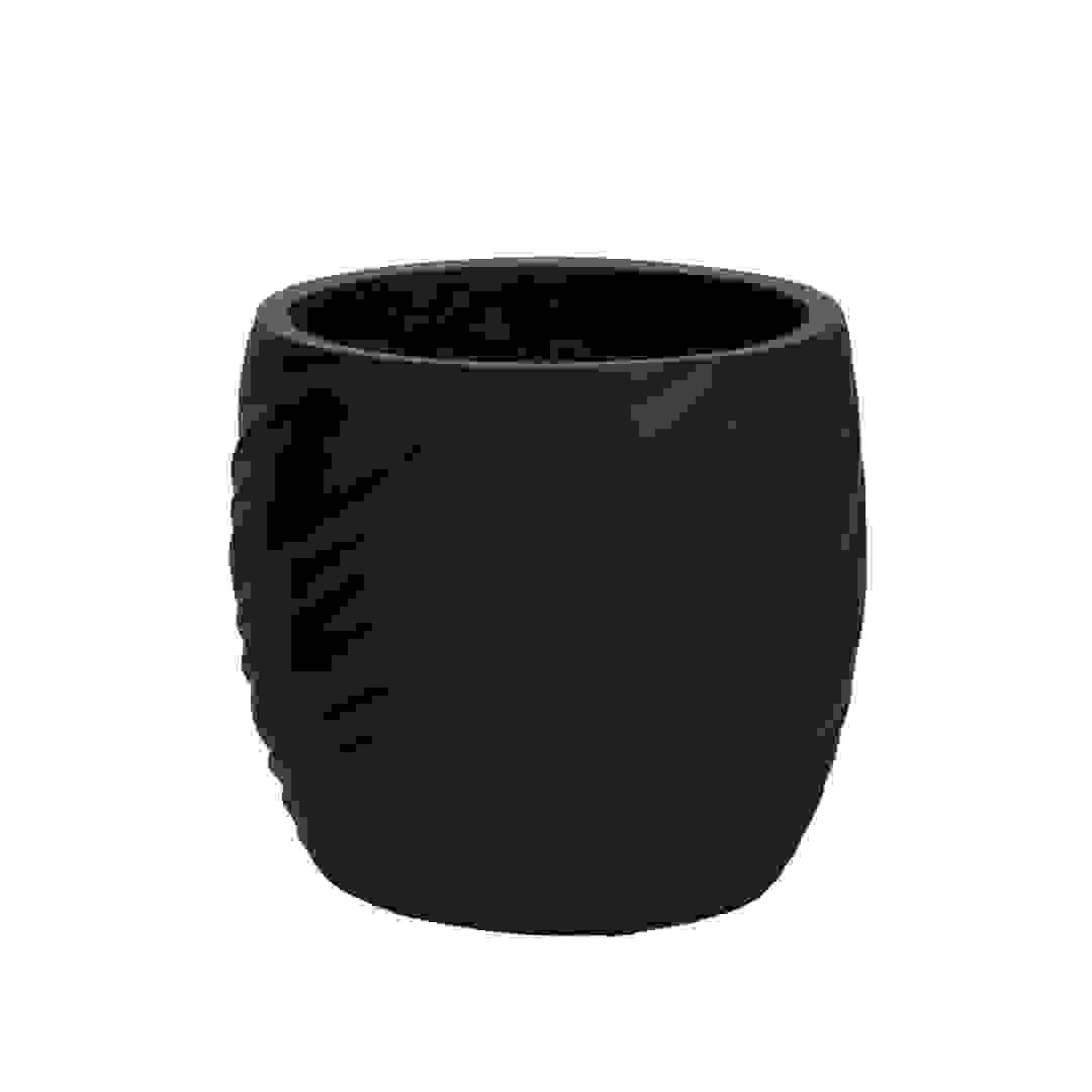 Lavender Fiber Clay Pot (25.5 cm, Black)