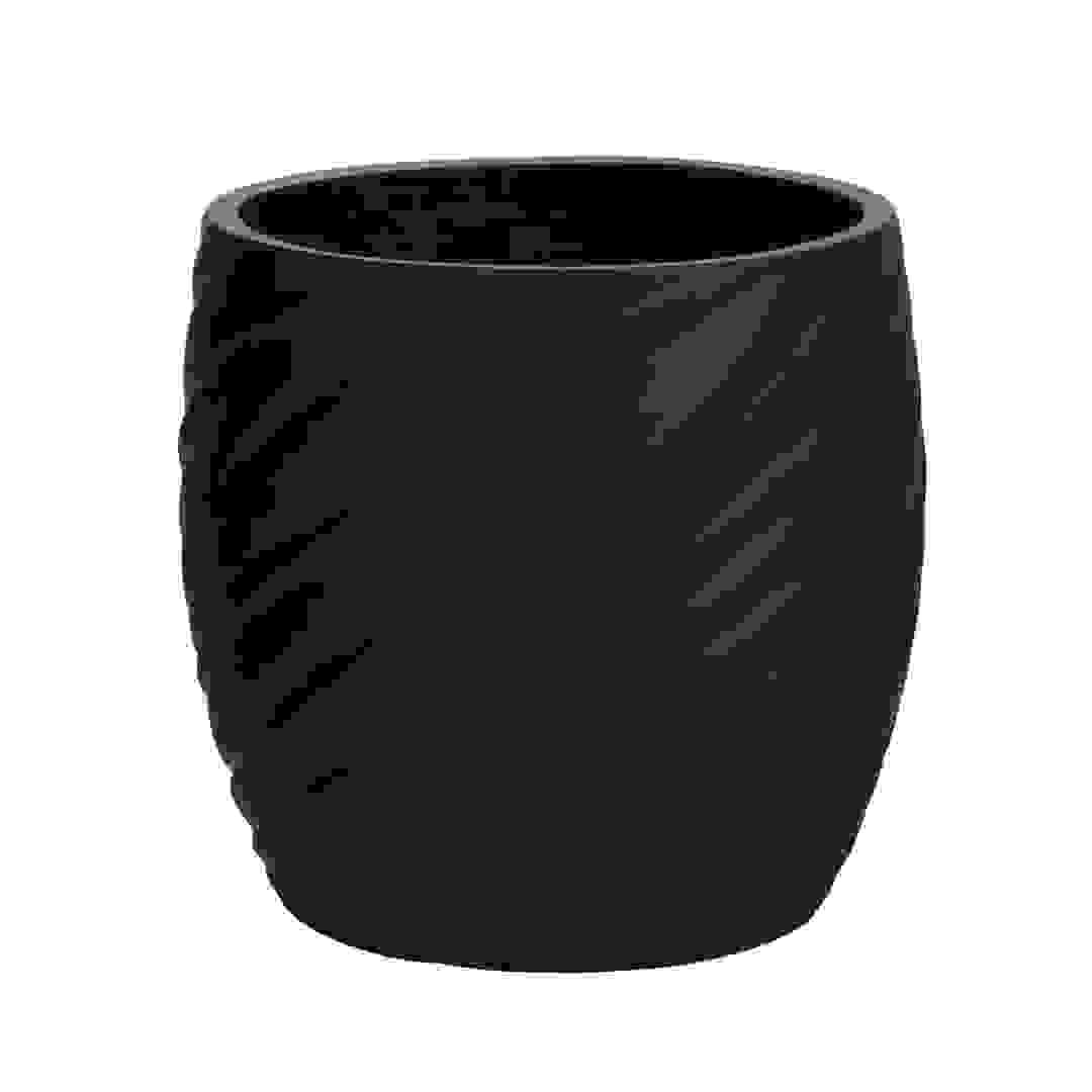 Lavender Fiber Clay Pot (34.5 cm, Black)