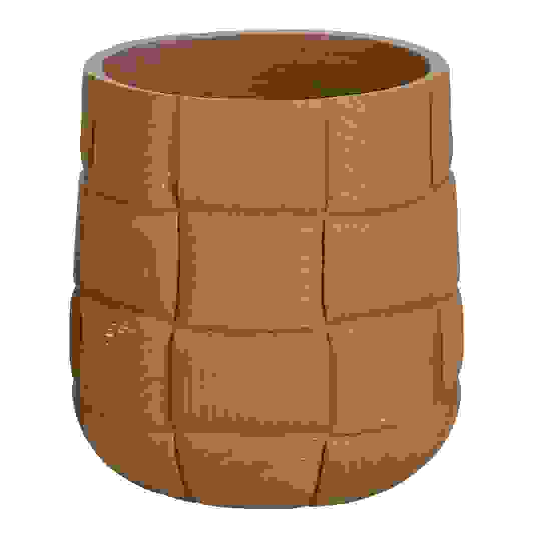 Lavender Fiber Clay Pot (34 cm, Brown)