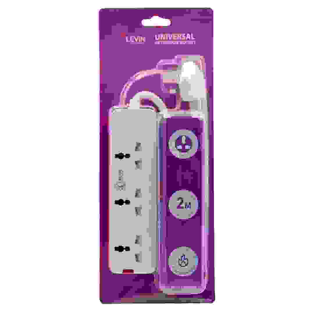 Levin Universal Extension Socket W/Neon, PK1003M