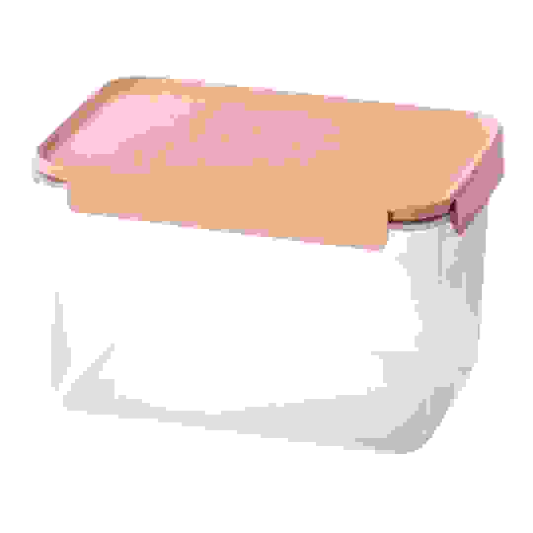 Lock & Lock Classic Plus Plastic Rectangle Food Container (Pink, 6 L)