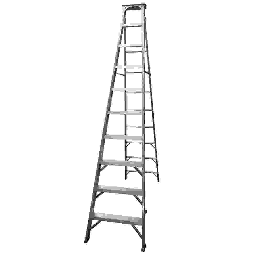 Topman Aluminum Dual-Purpose 10-Tier Step Ladder (277.5 x 188 x 65 cm)