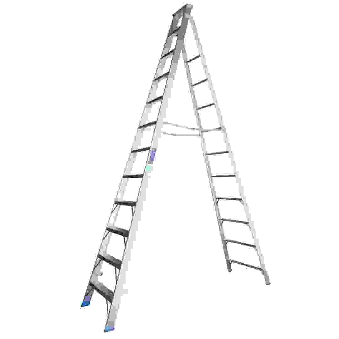 Topman Aluminum Dual-Purpose 12-Tier Step Ladder (335 x 224 x 73 cm)