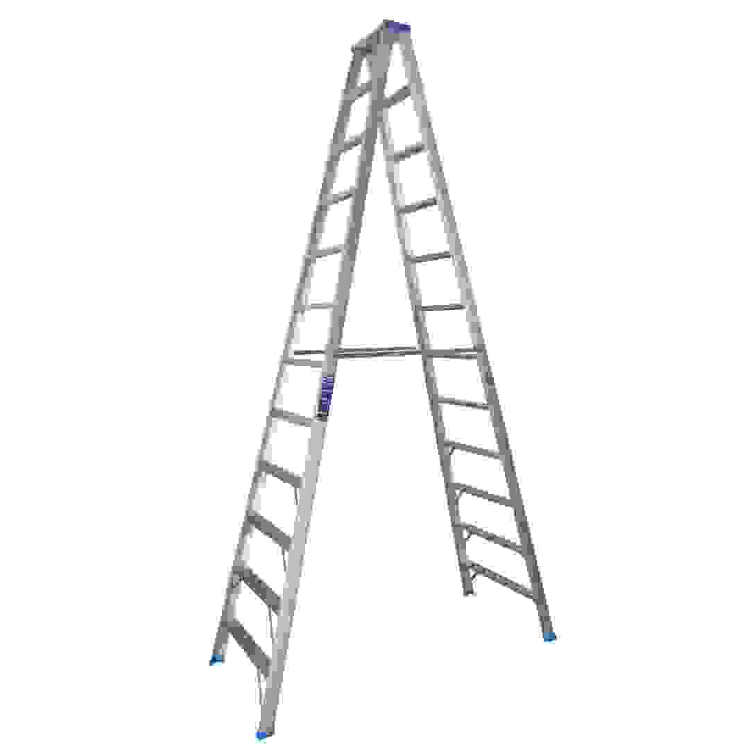 Topman Aluminum Two-Way 12-Tier Step Ladder (295.5 x 159 x 69.6 cm)