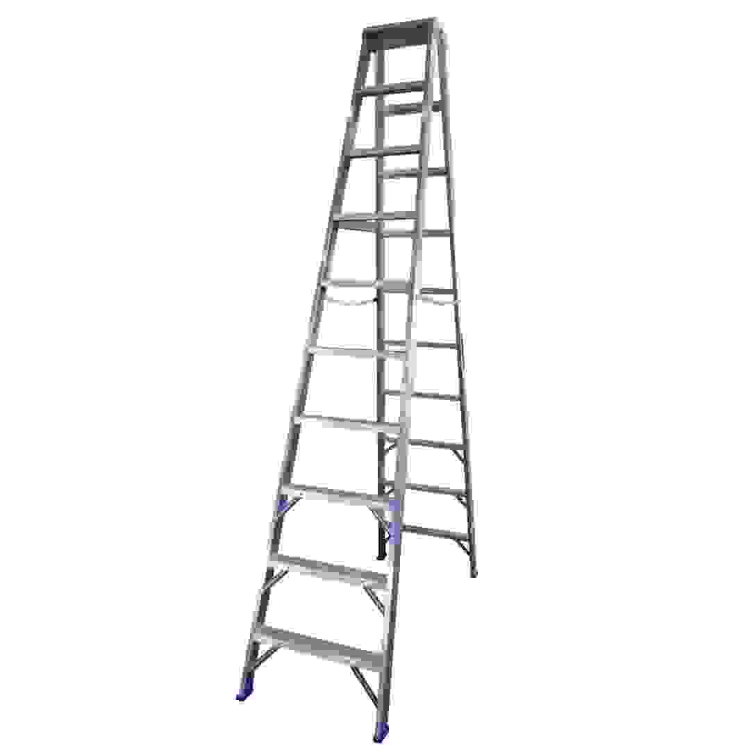 Topman Aluminum Heavy Duty Two-Way 10-Tier Step Ladder (289 x 180 x 62 cm)