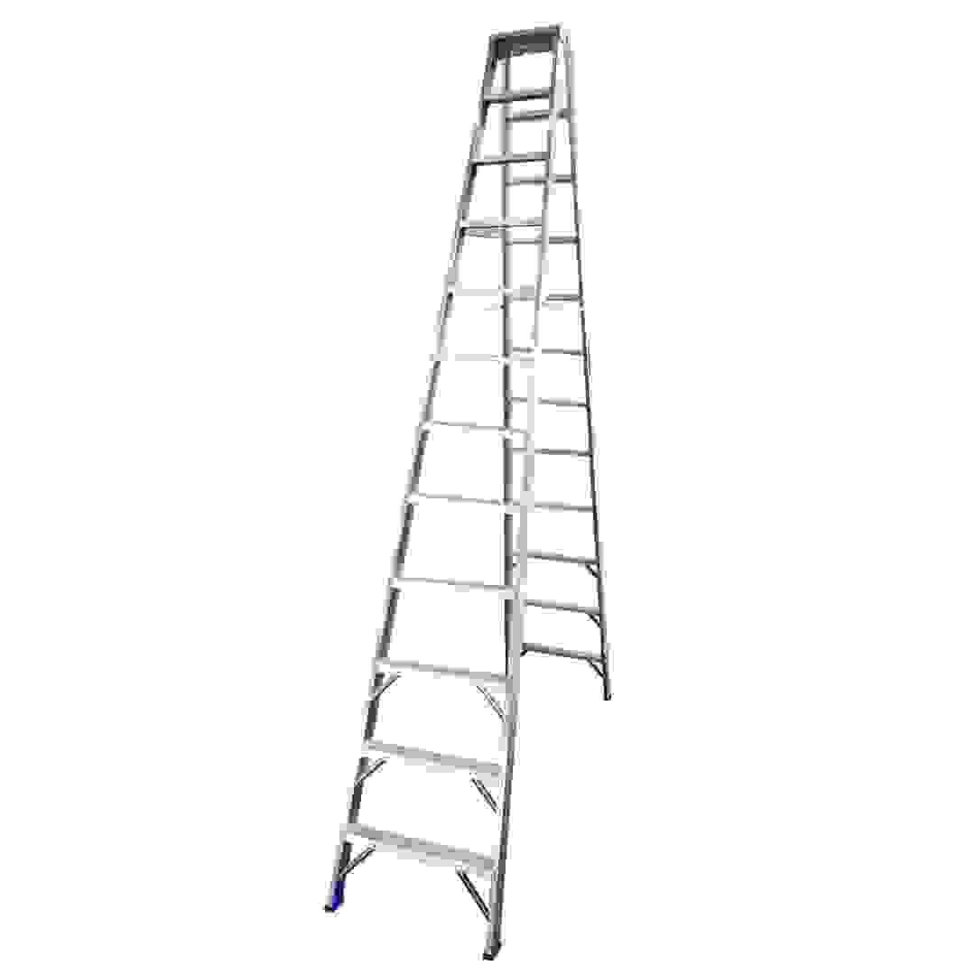 Topman Aluminum Heavy Duty Two-Way 12-Tier Step Ladder (344.5 x 185.5 x 68 cm)