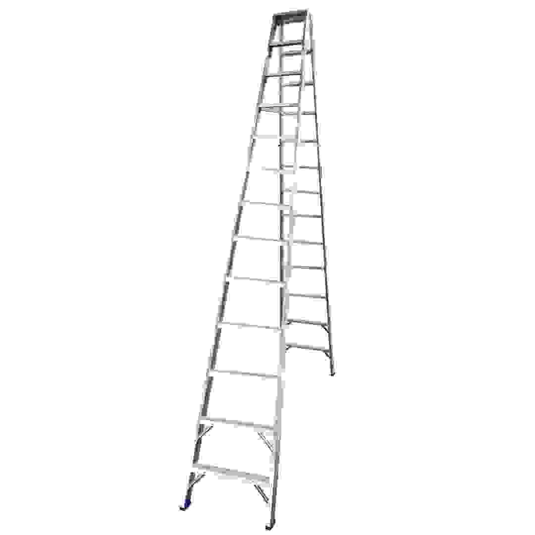 Topman Aluminum Heavy Duty Two-Way 13-Tier Step Ladder (373.2 x 214.5 x 71 cm)