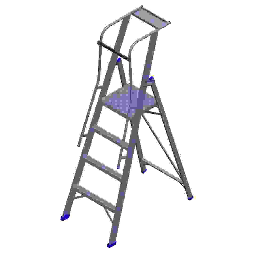 Topman Aluminum Heavy Duty Platform 3+1-Tier Step Ladder (188 x 101.5 x 59.5 cm)