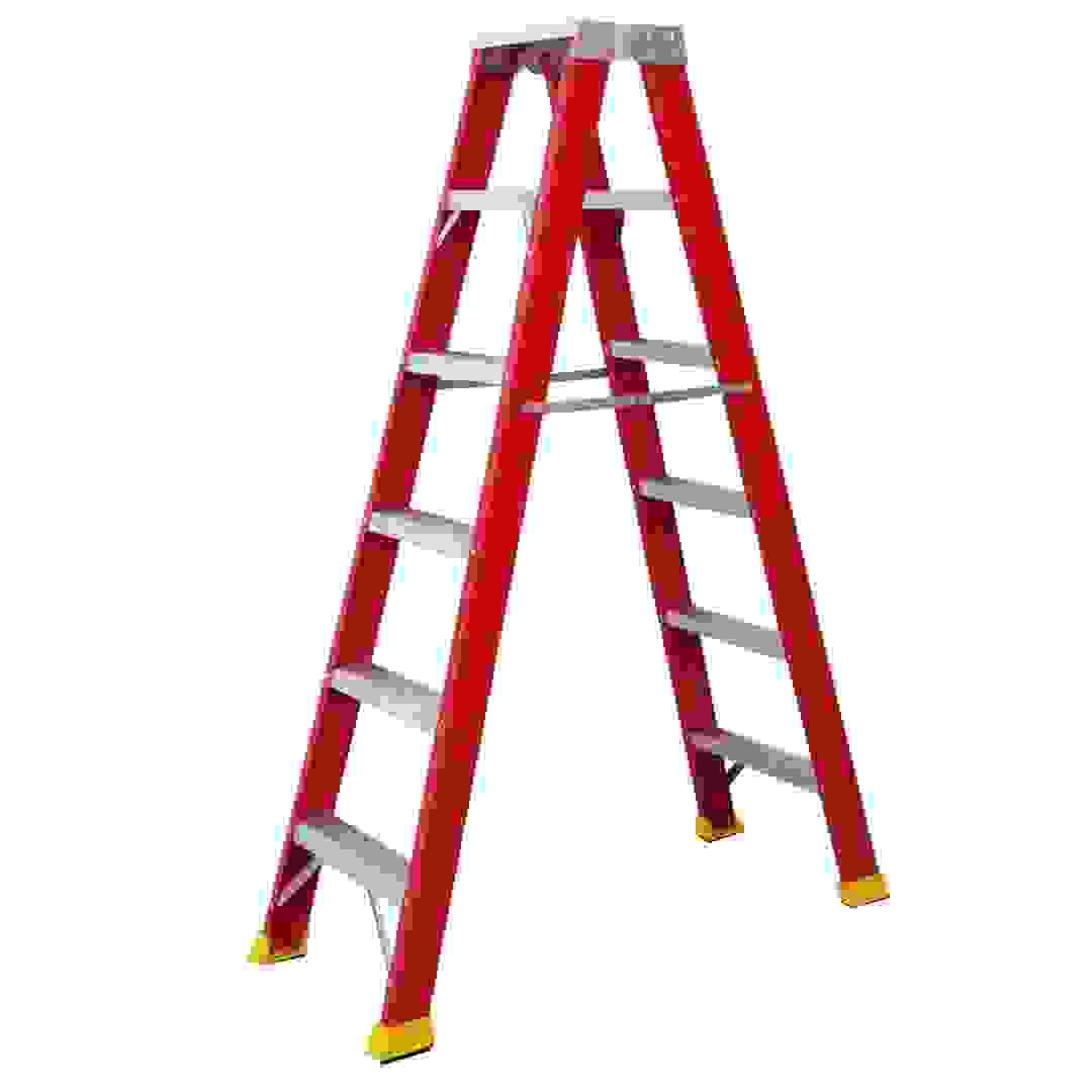 Topman Fiberglass Double-Sided 6-Tier Step Ladder (171 x 116.5 x 51 cm)