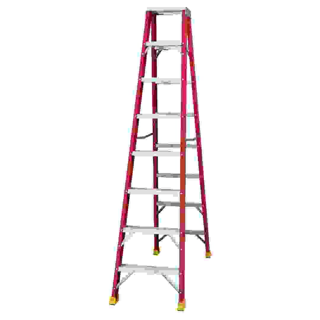 Topman Fiberglass Double-Sided 8-Tier Step Ladder (229 x 150 x 57 cm)