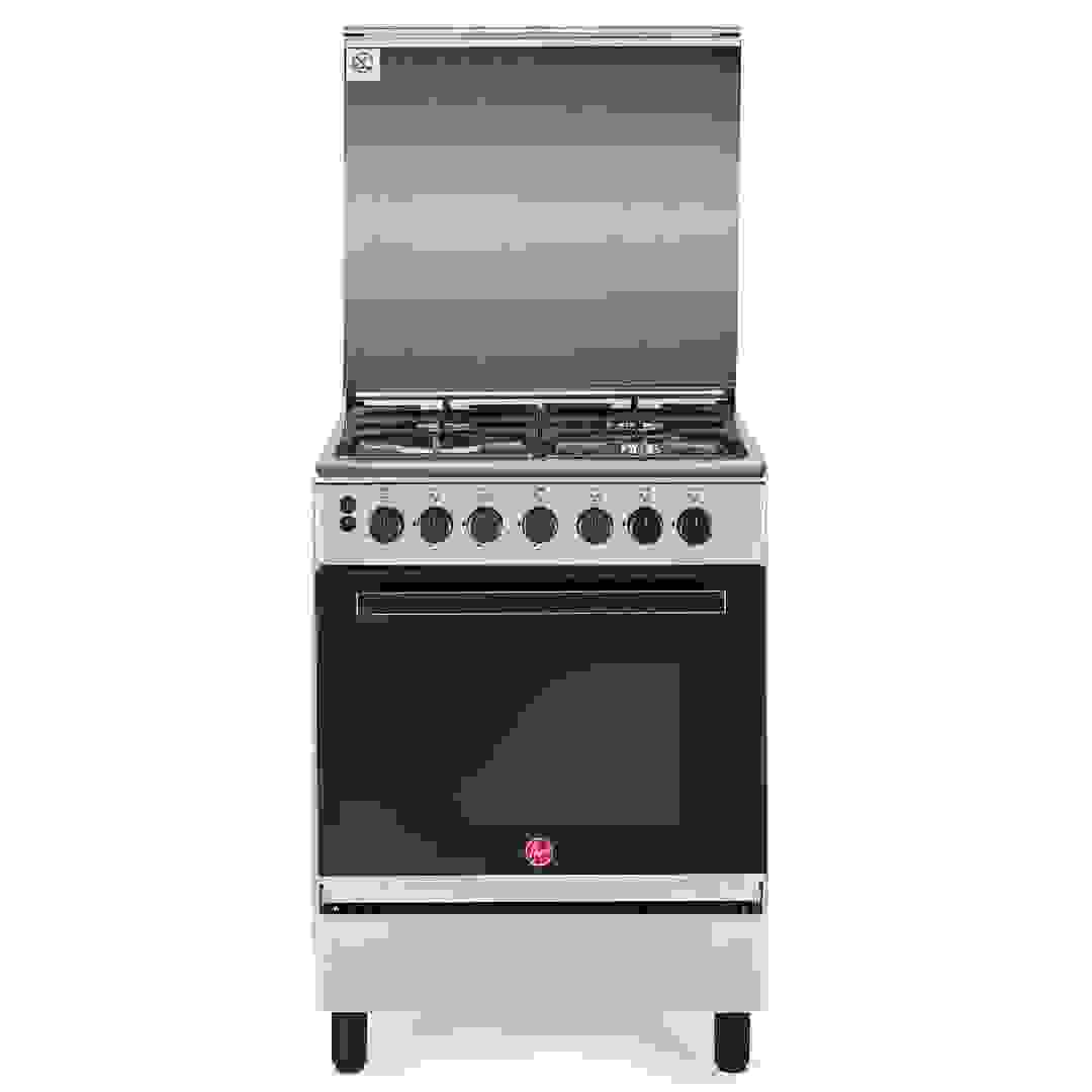 Hoover Free Standing 4-Burner Gas Cooker, HGC-G604G-RS (60 x 60 x 85 cm)