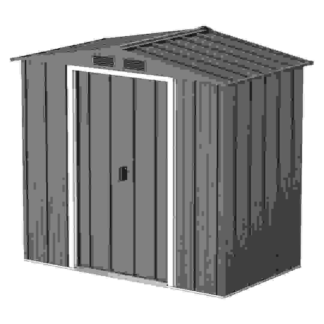 Duramax Steel Storage Shed (Grey, 202 x 122 x 180.5 cm)