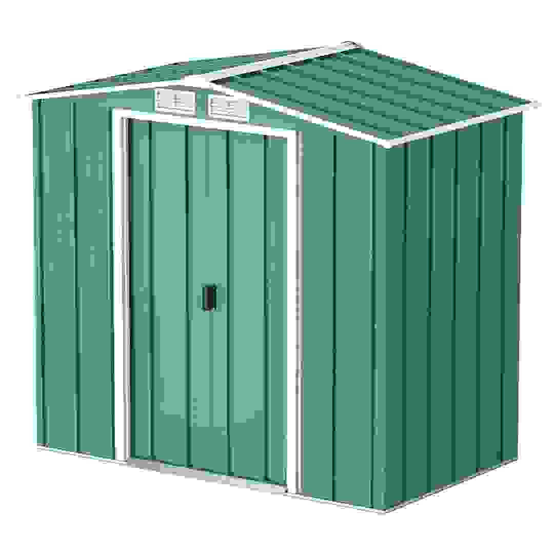 Duramax Steel Storage Shed (Green, 202 x 122 x 180.5 cm)