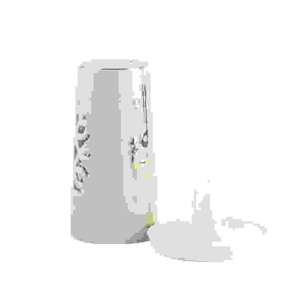 Otantik Liqaa Electronic Candle Holder ( Medium, Beige & Gold)