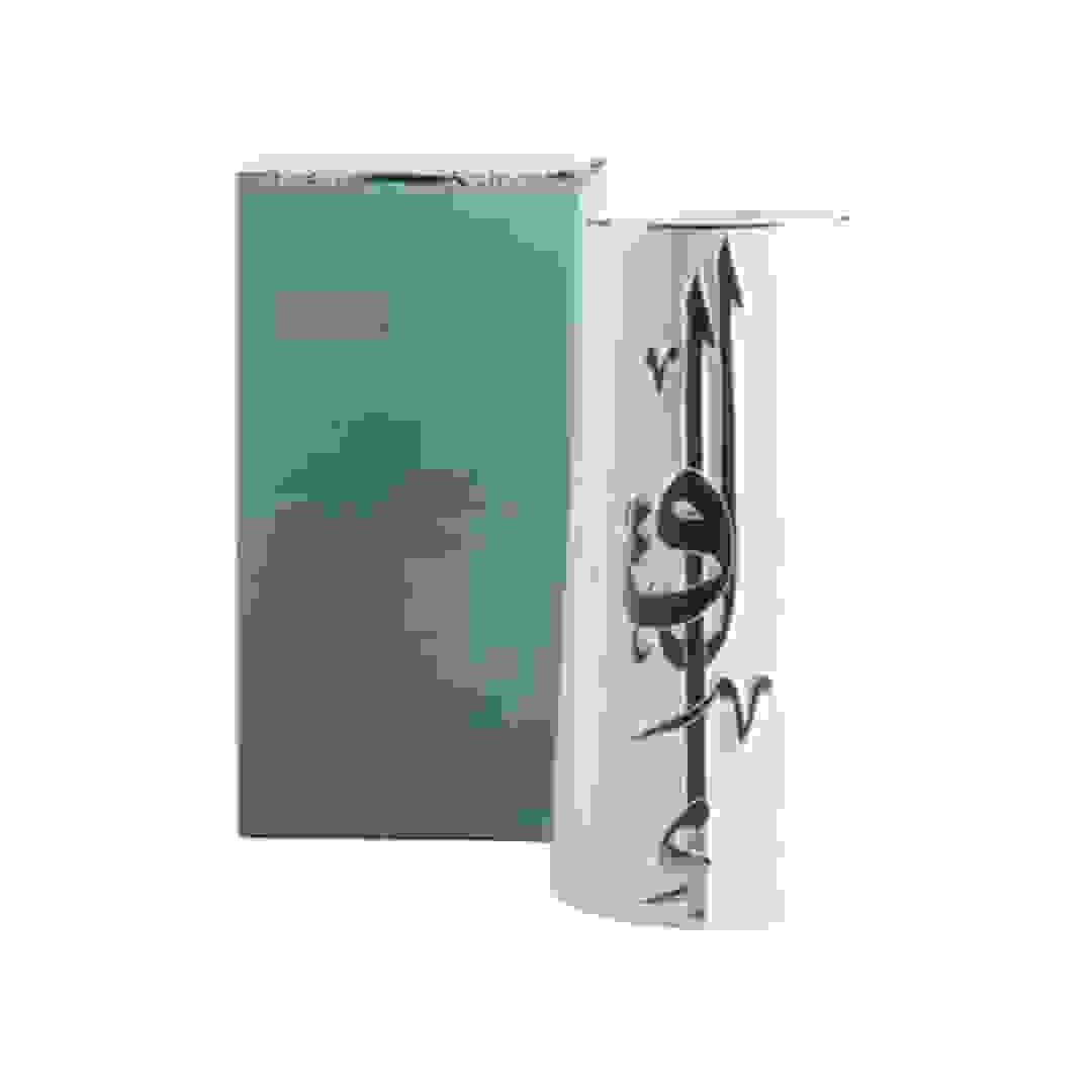 Otantik Liqaa Porcelain Flower Vase (Large, Pearl White & Silver)