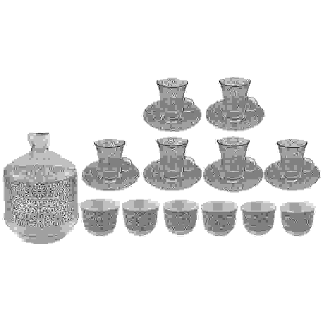 Home Maker Glass Tea & Coffee Set, AY-20TMS-A728 (20 Pc.)