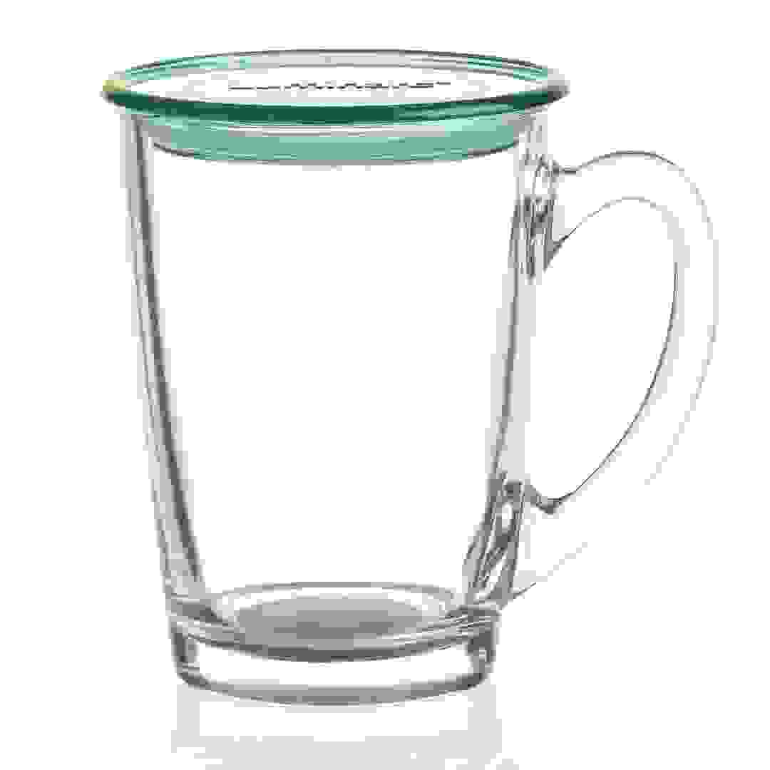 Luminarc New Morning Mug W/Green Lid (320 ml)