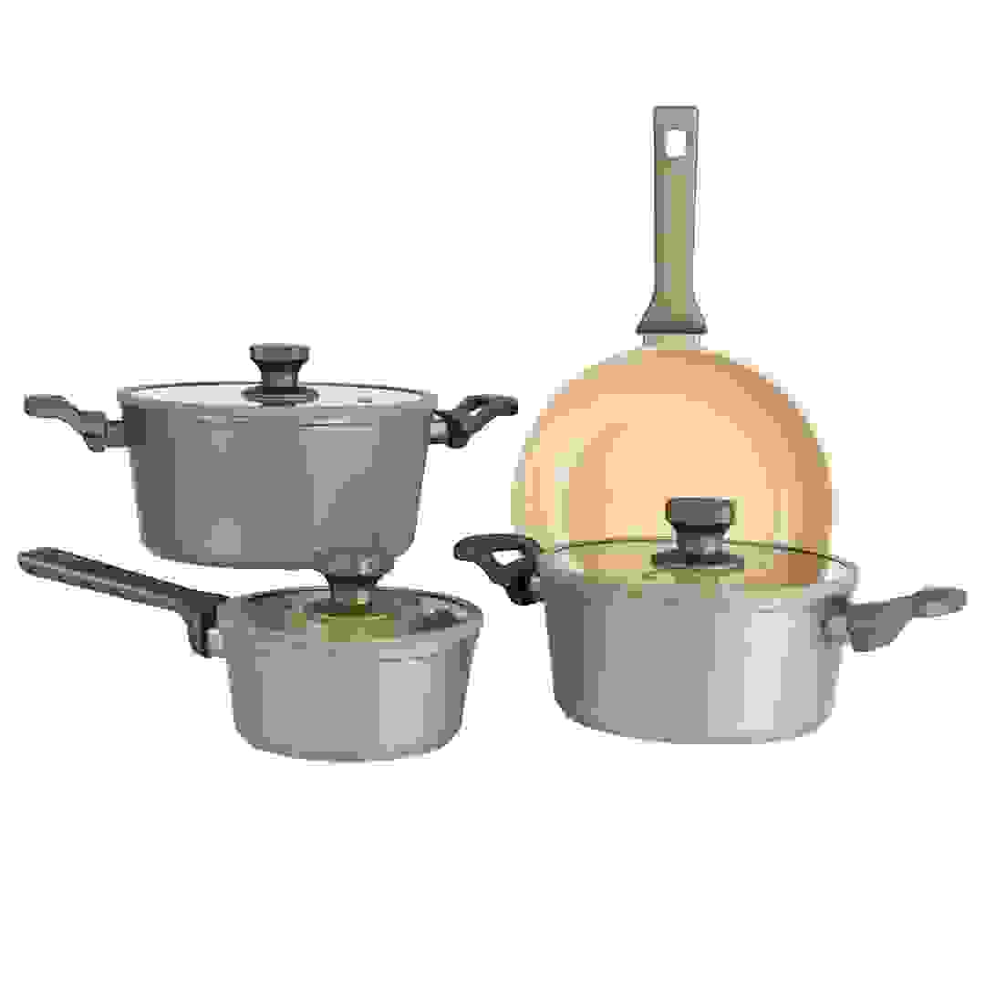 Orchid Alunimum Cookware Set (24 x 12 cm, 9 Pc.)