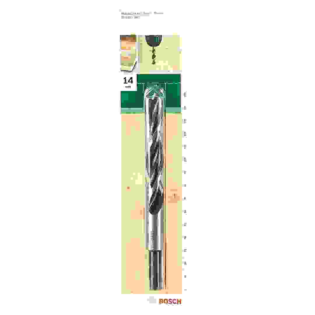 لقمة ثقب الأخشاب مدببة السن (14 ملم، أسود وفضي)