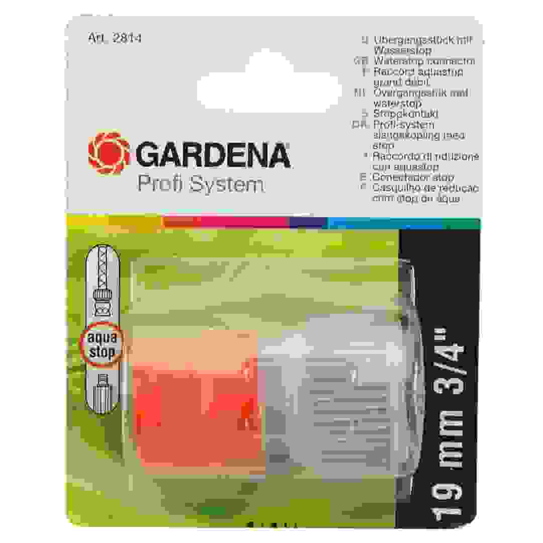Gardena "Profi" Waterstop Connector (1.9 cm, Gray/Orange)