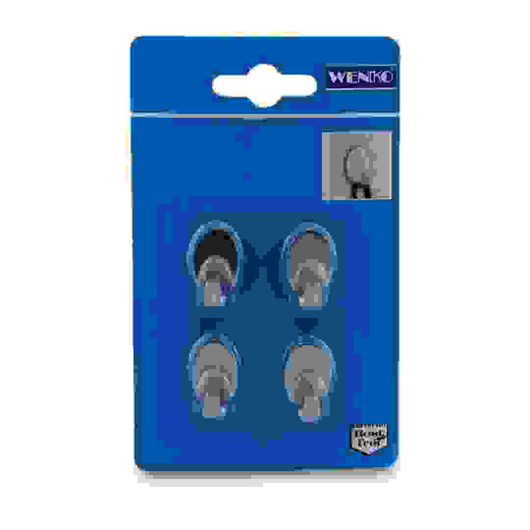 Wenko Rectangle Hook (Pack of 4)