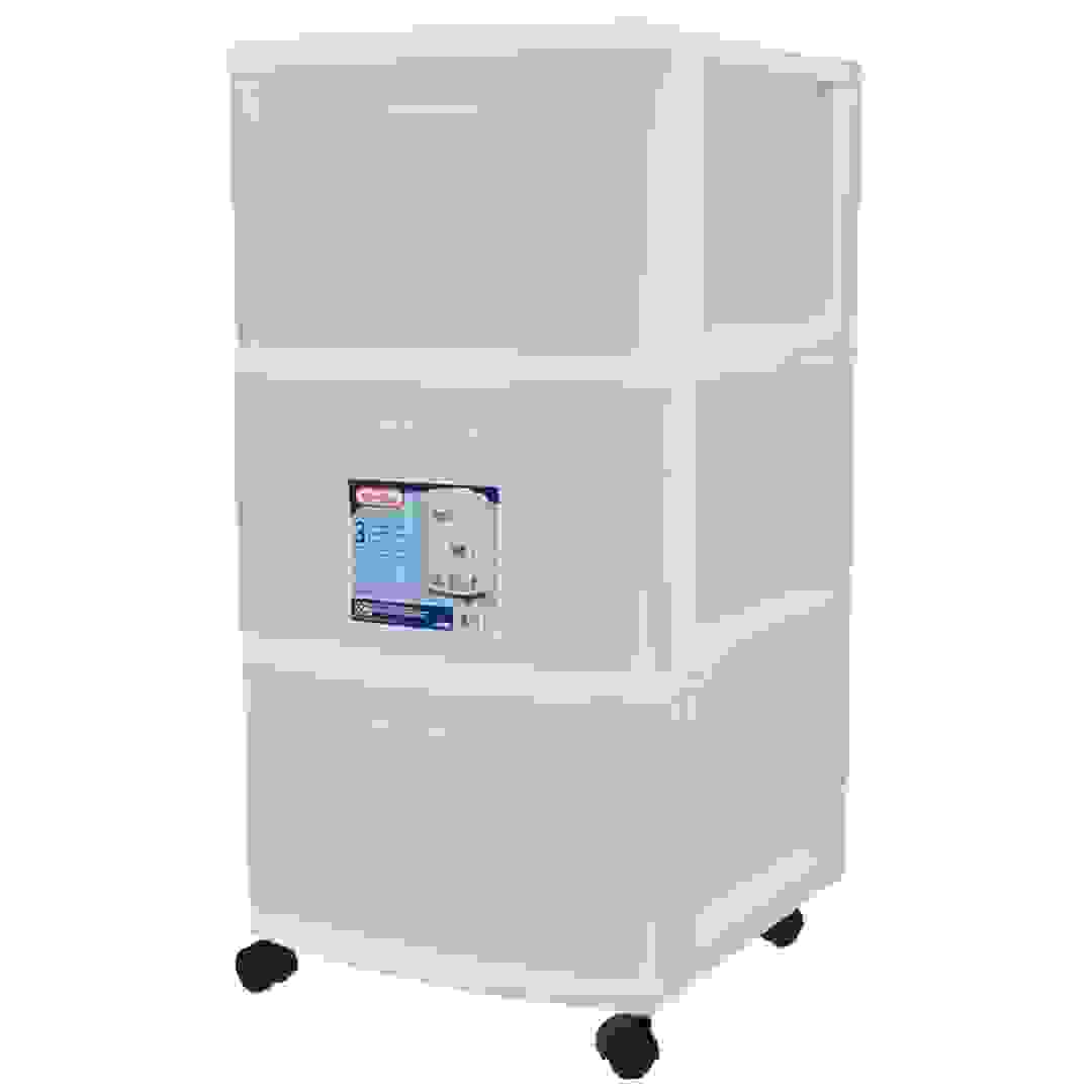 Sterilite 3-Drawer Cart (White)