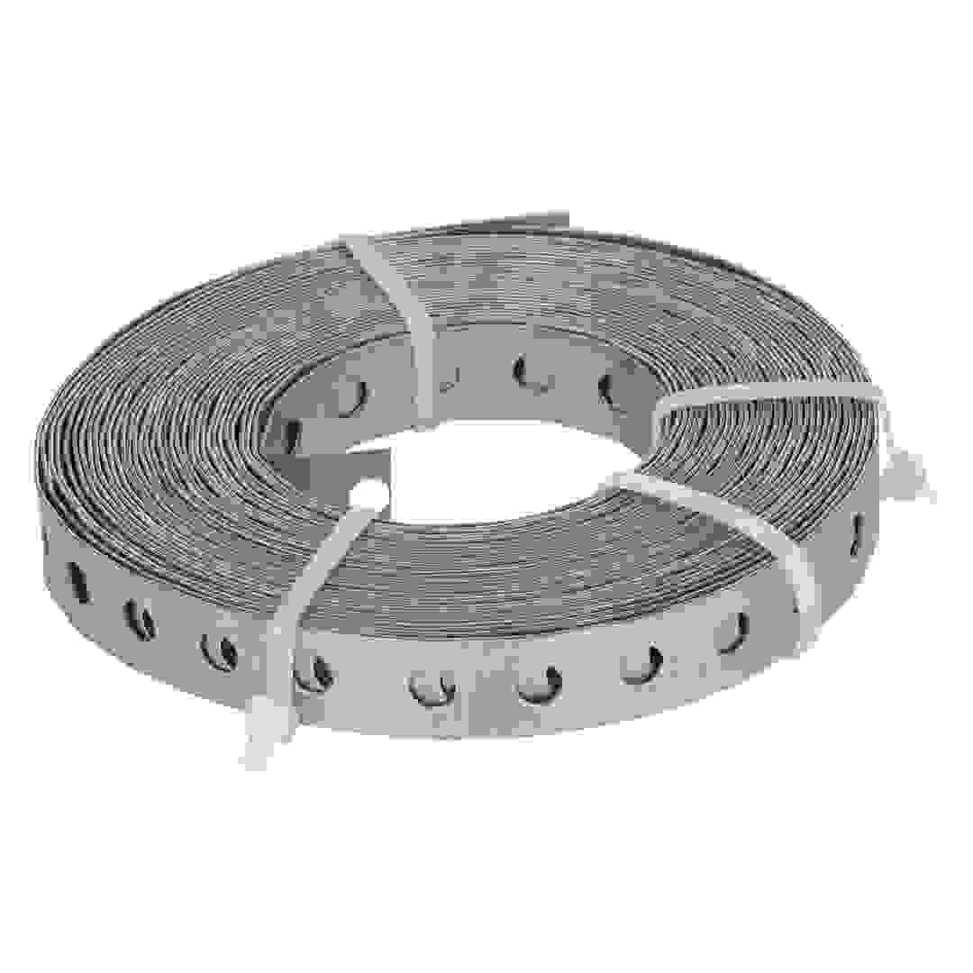 Suki Galvanised Steel Perforated Fitting Strip (17 mm x 10 m)