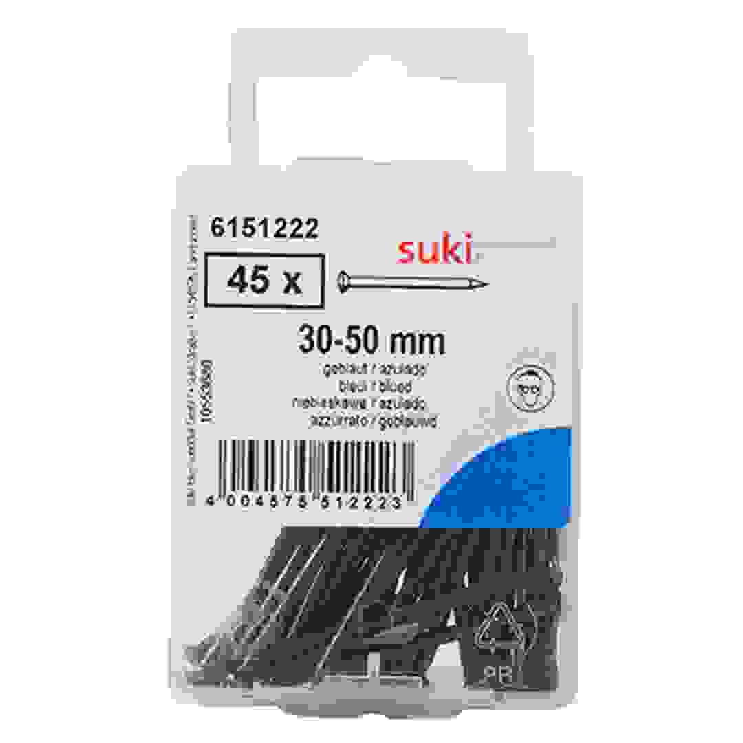 Suki 6151222 Oval Head Steel Nail (30-50 mm, Pack of 45)