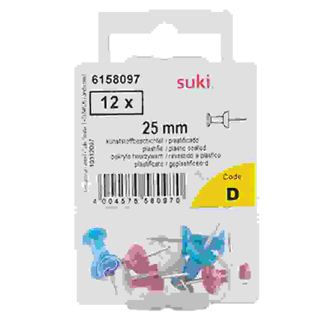 Suki Plastic Map Pins (Pack of 2, Assorted)
