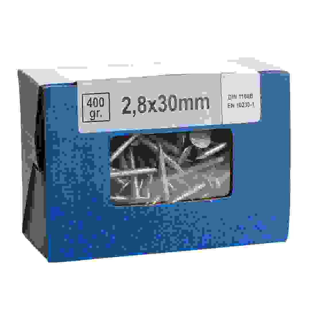 Suki Galvanize Steel Large Head Nail Box (0.25 x 3 cm, 400 g)