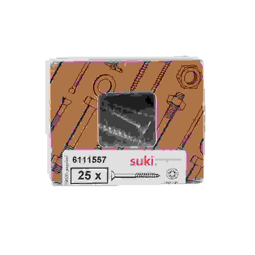 Suki Chipboard Screws (5 x 45 mm, Pack of 25)