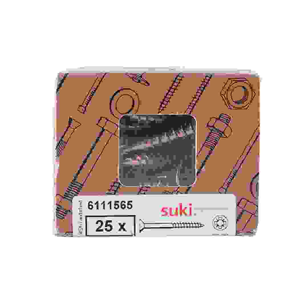 Suki Chipboard Screws (6 x 40 mm, Pack of 25)