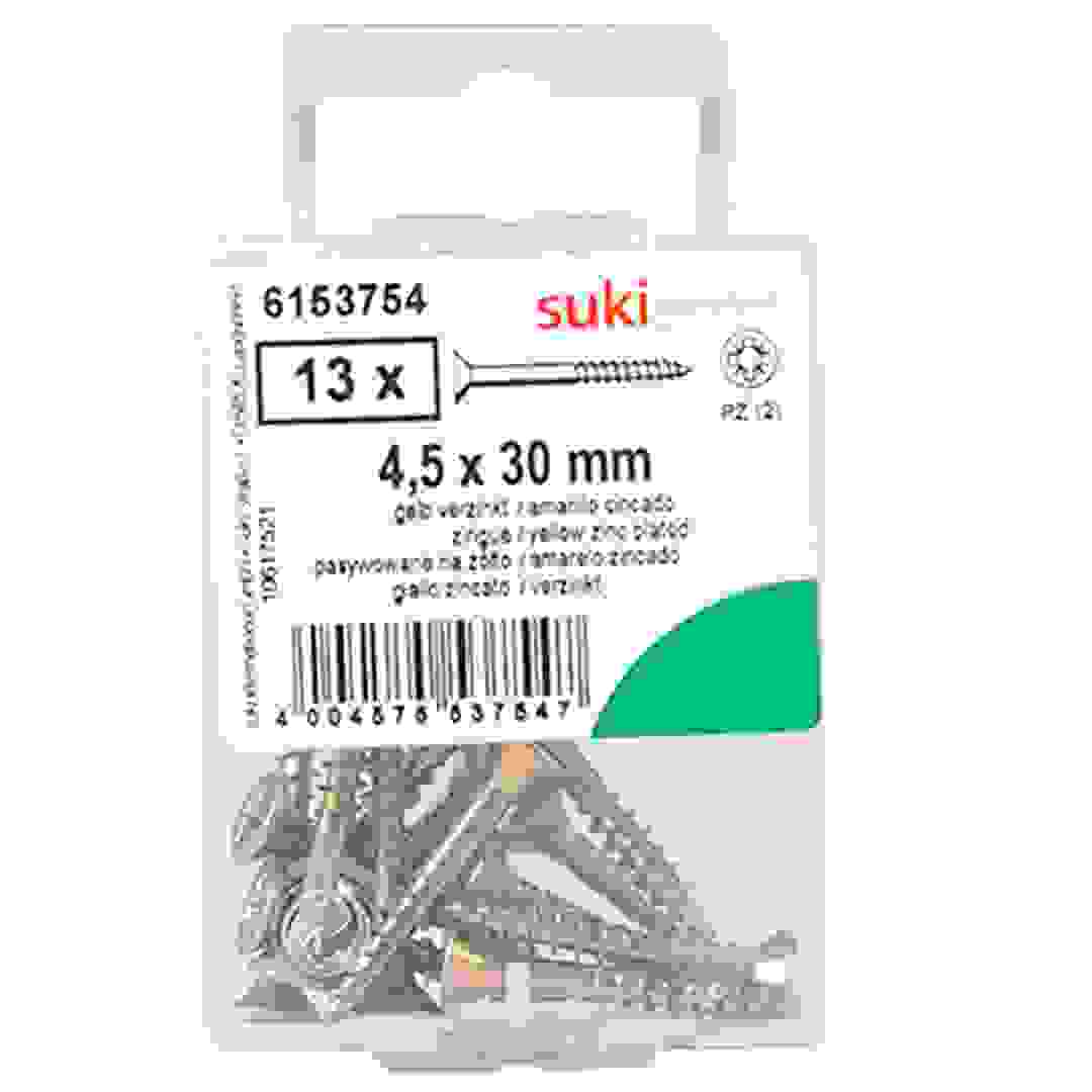 براغي خشب مضغوط 6153754 (3 × 0.5 سم، عبوة من 13 قطعة)