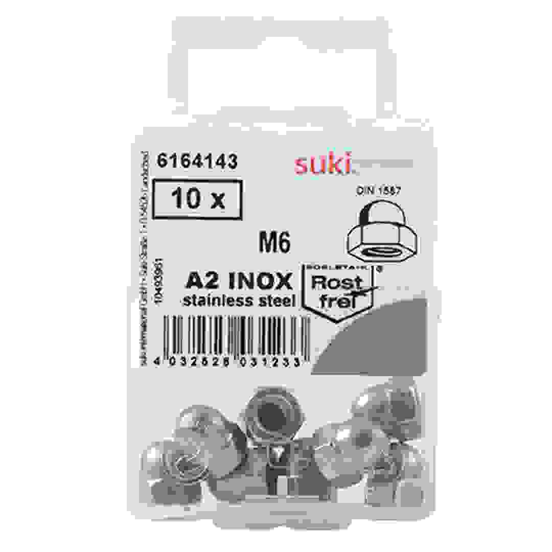 Suki SW 10 Stainless Steel Hex Domed Cap Nut ( M6 )